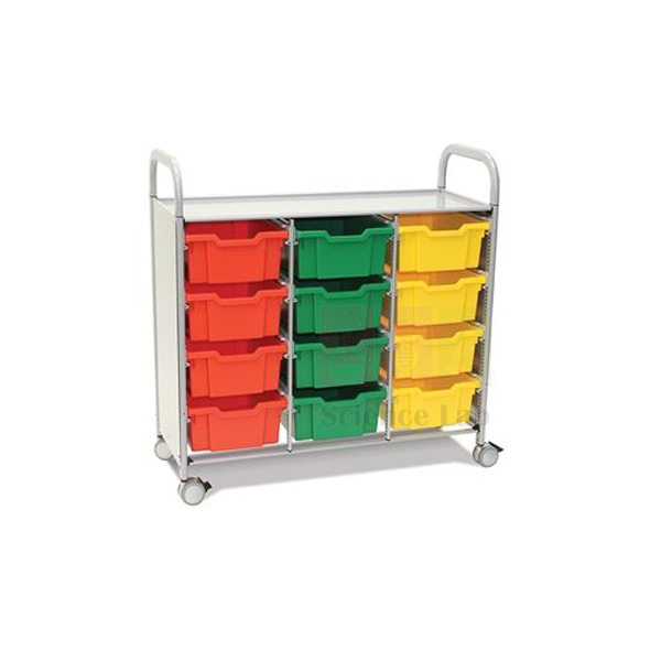 Treble Trolley with Deep Trays